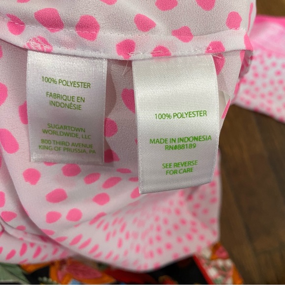 Lilly Pulitzer polka dot top size XS - Picture 2 of 4